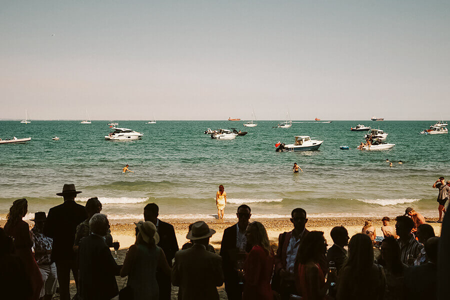 Beach wedding — Isle of Wight